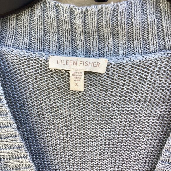 Eileen Fisher cap sleeved oversized knit top sz S - Picture 2 of 4